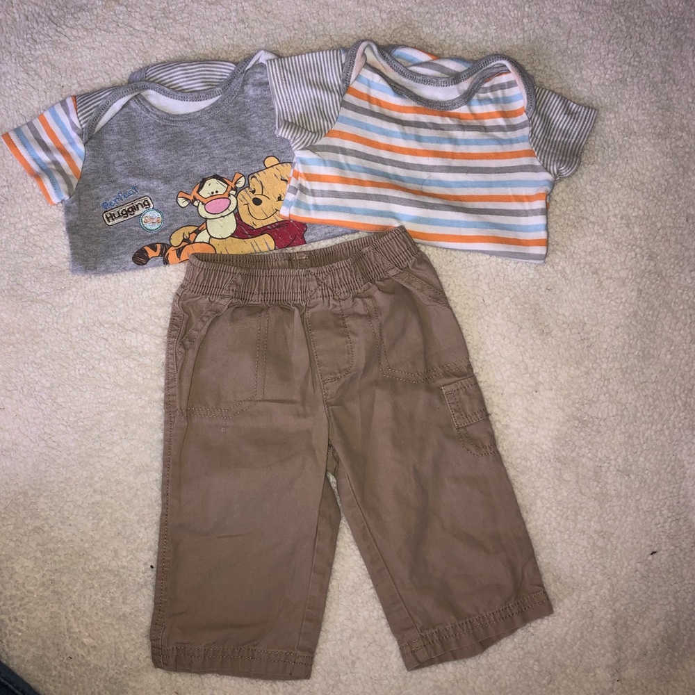 💚2 Onesie Shirts & Pants Outfit/ Outfit